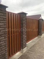 ворота откатные штакетник