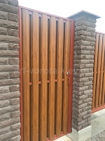 ворота откатные штакетник