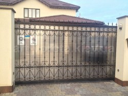 Откатные ворота кованные
